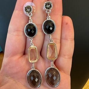 Yanbal silver drop earrings